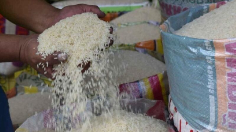 El país dispone de más de 6.1 millones de quintales de arroz